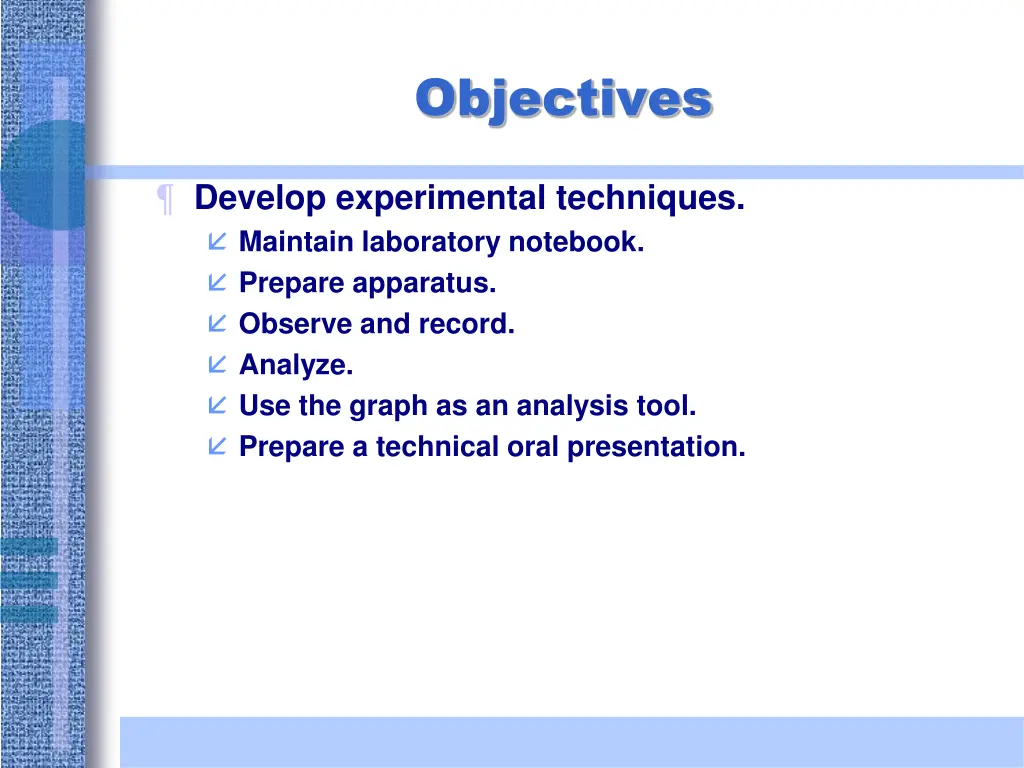 objectives 1