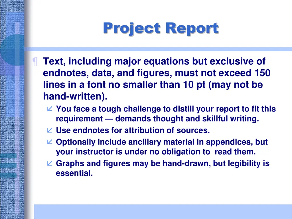 project report