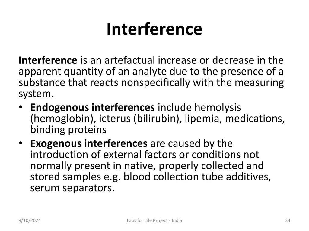 interference