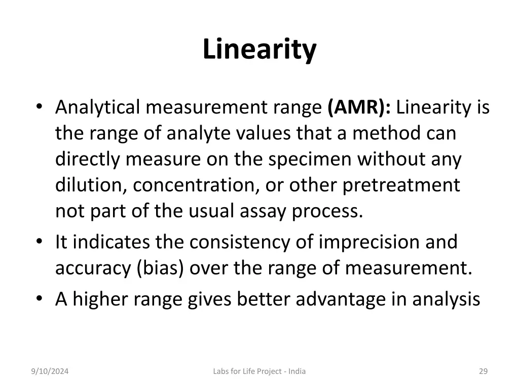 linearity