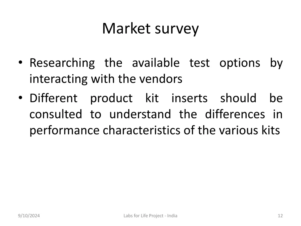 market survey