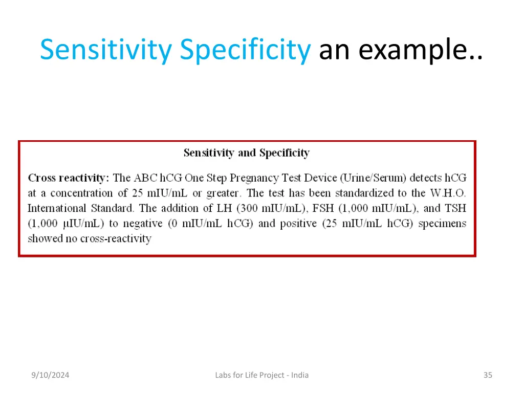 sensitivity specificity an example