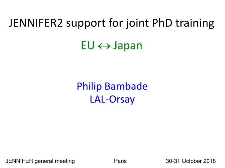 jennifer2 support for joint phd training