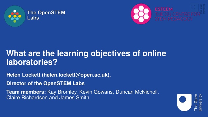 what are the learning objectives of online