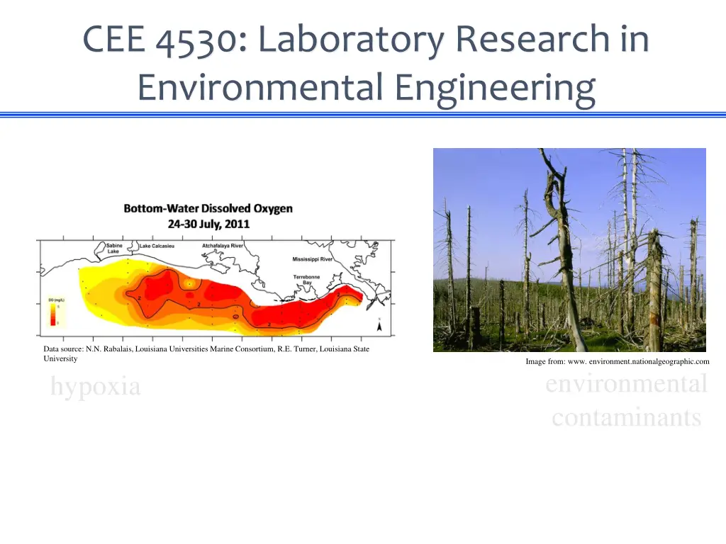 cee 4530 laboratory research in environmental 1