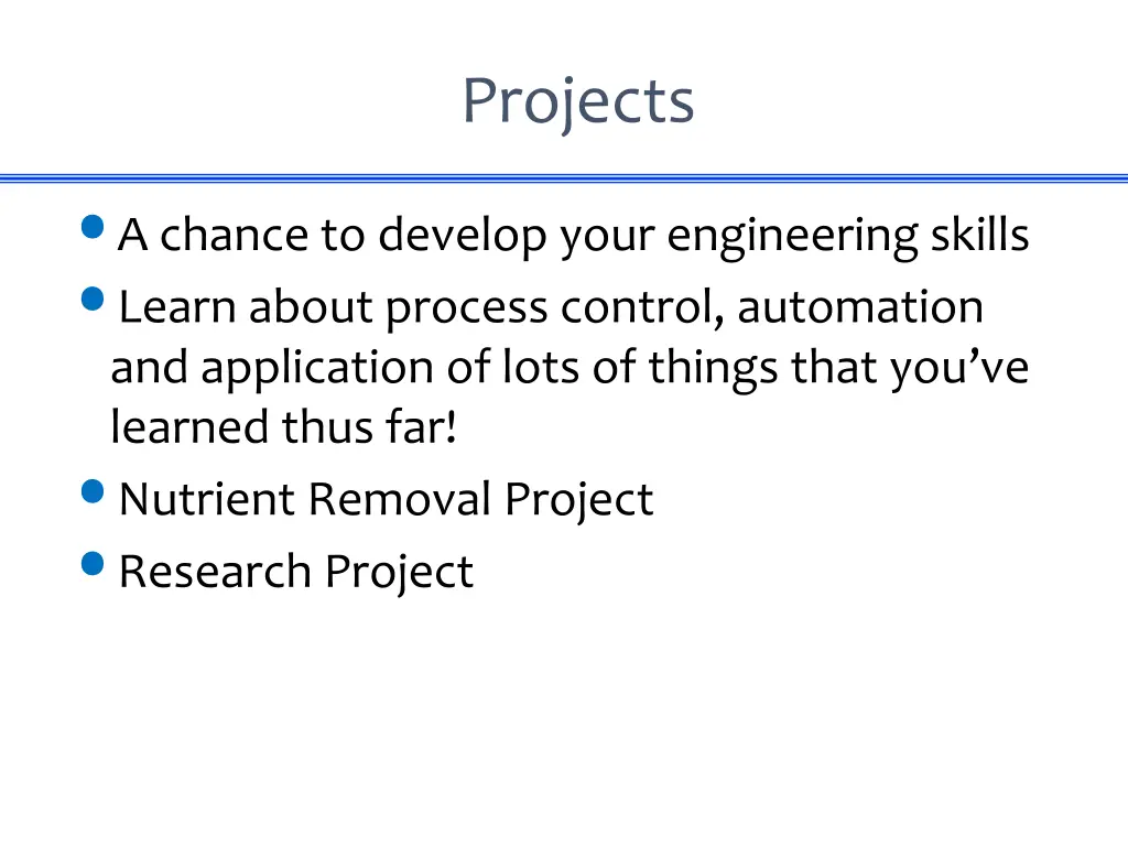 projects