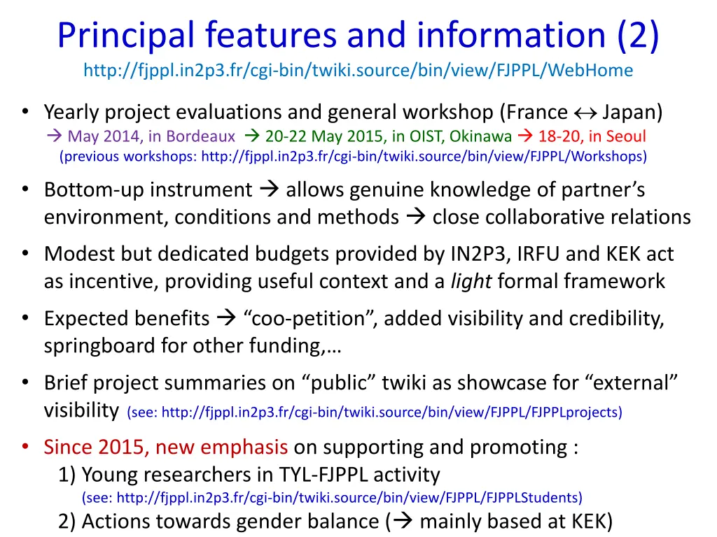 principal features and information 2 http fjppl