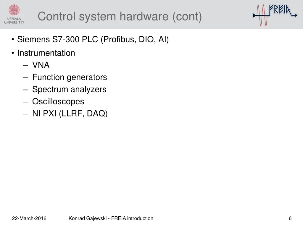 control system hardware cont