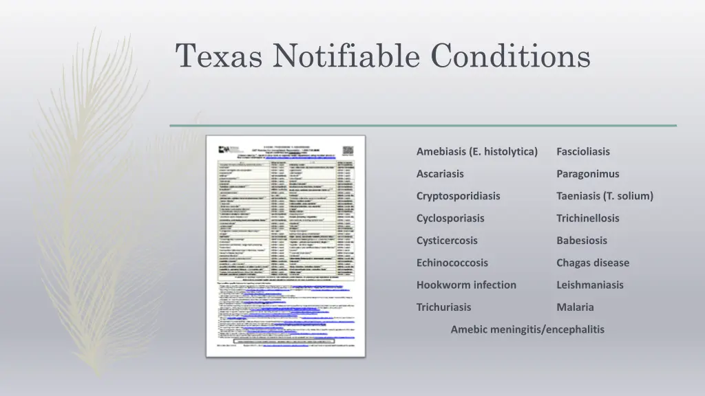 texas notifiable conditions