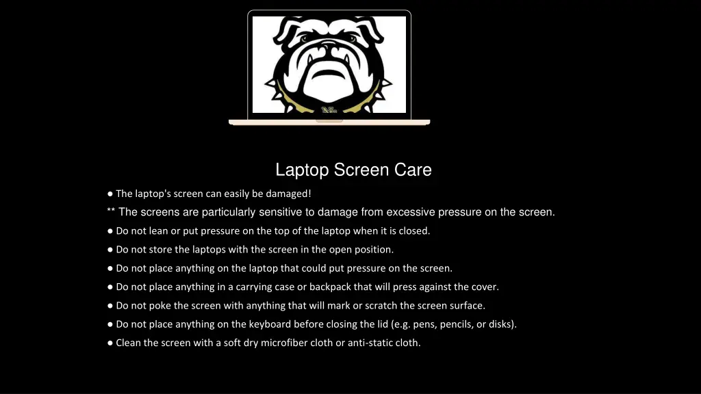 laptop screen care