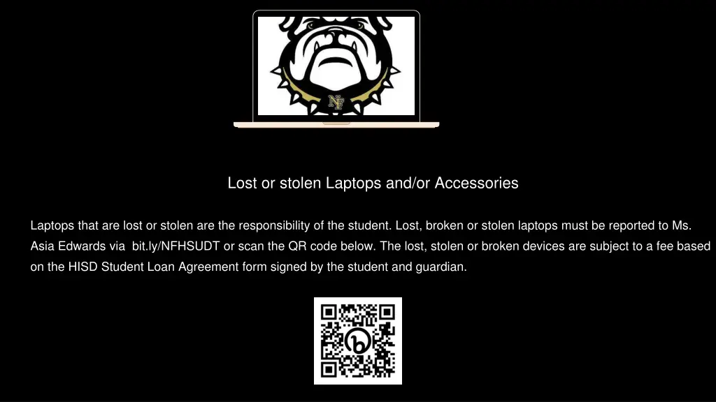 lost or stolen laptops and or accessories