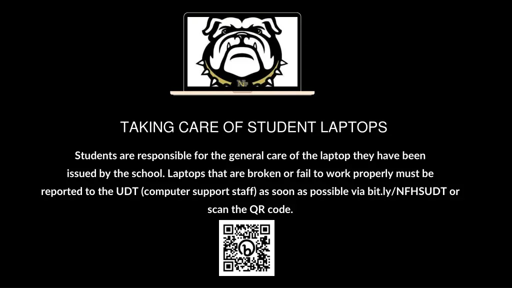 taking care of student laptops