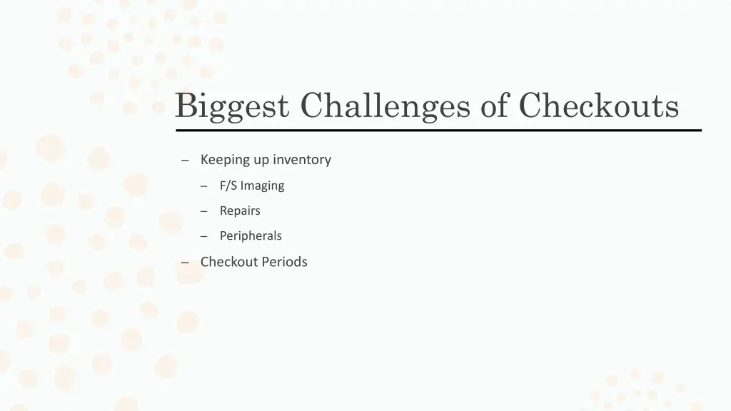 biggest challenges of checkouts 1