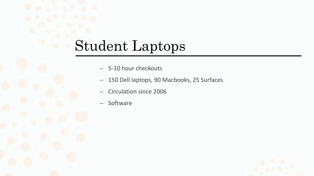 student laptops