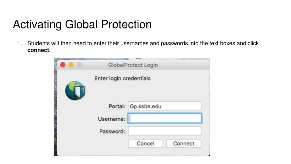 activating global protection