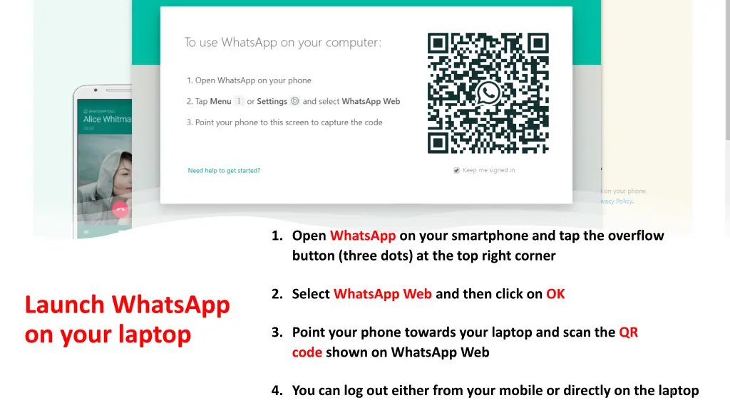 1 open whatsapp on your smartphone