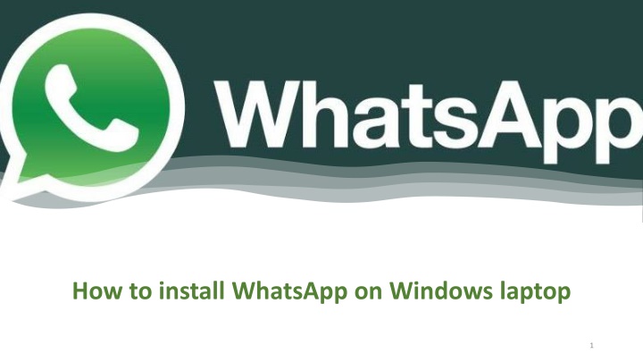 how to install whatsapp on windows laptop