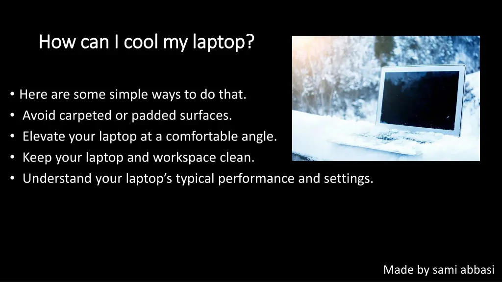 how can i cool my laptop how can i cool my laptop