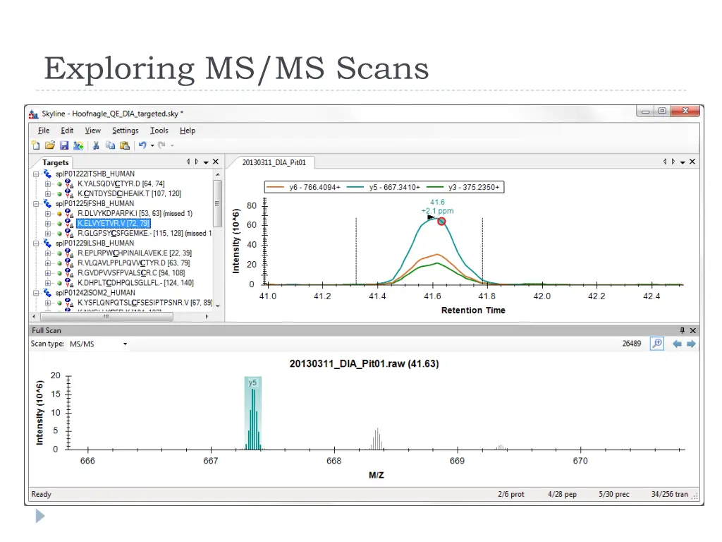 exploring ms ms scans