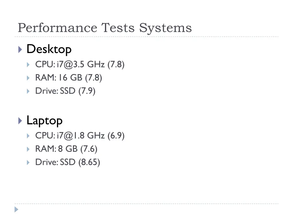 performance tests systems