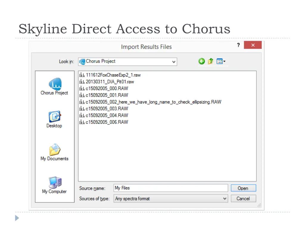 skyline direct access to chorus