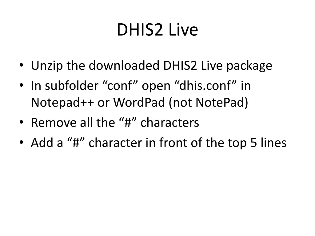 dhis2 live 1