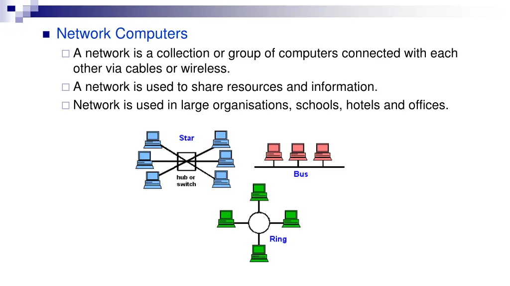 network computers a network is a collection