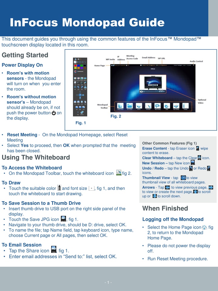 infocus mondopad guide