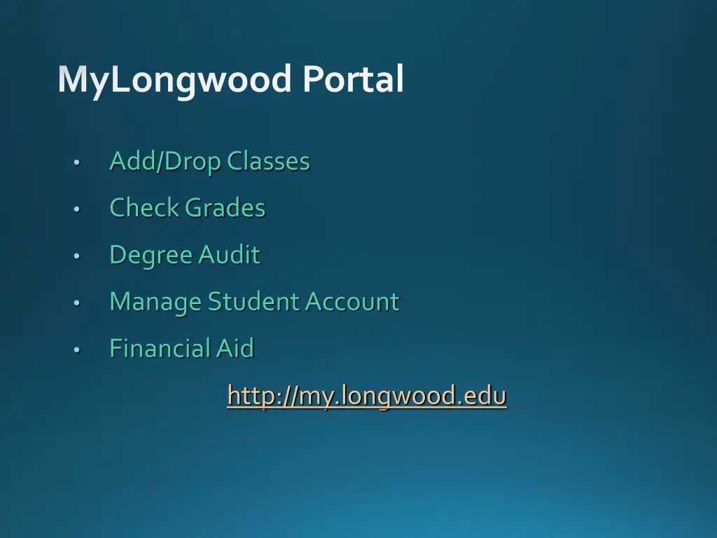 mylongwood portal