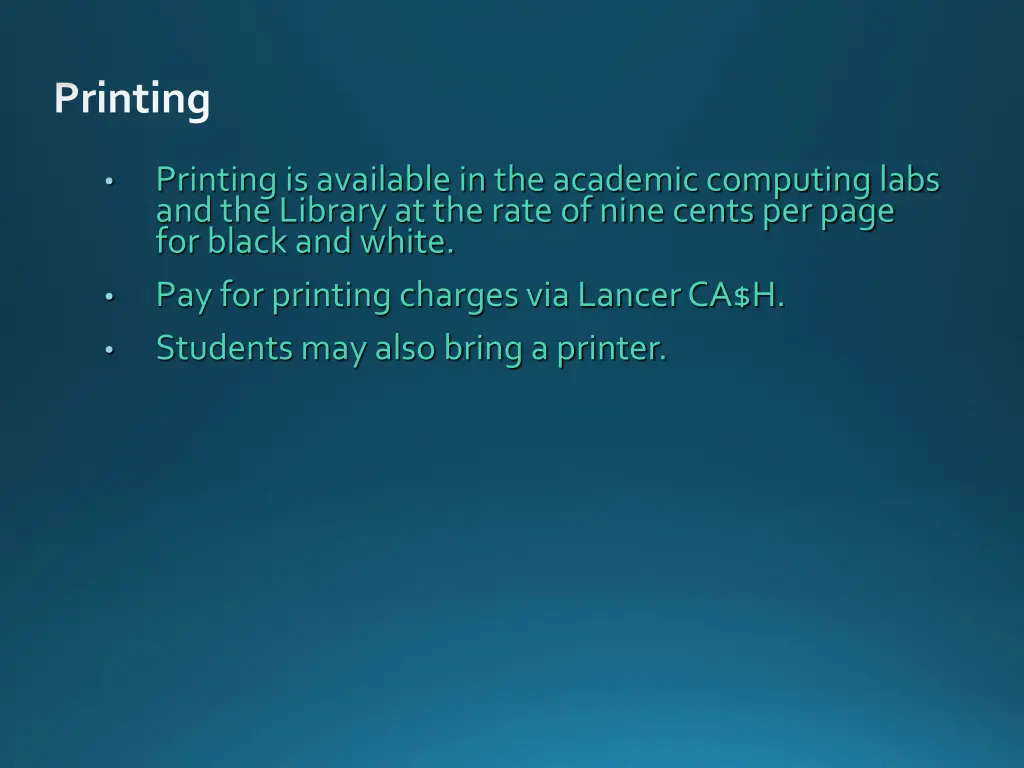 printing