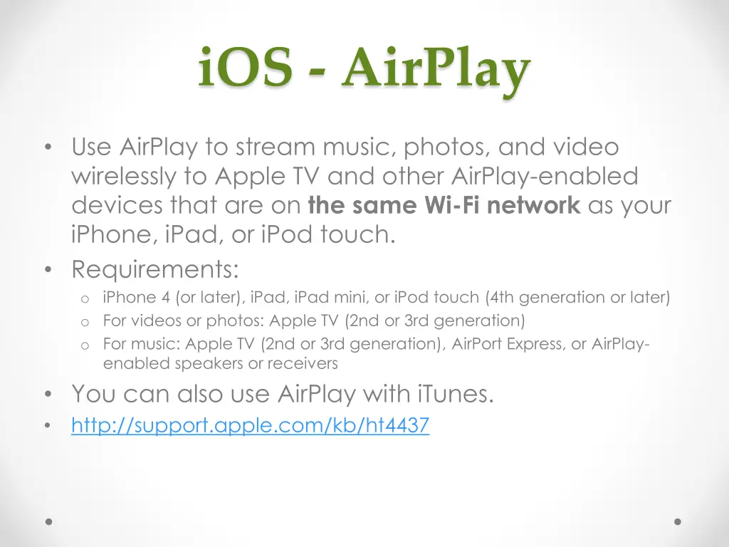 ios airplay