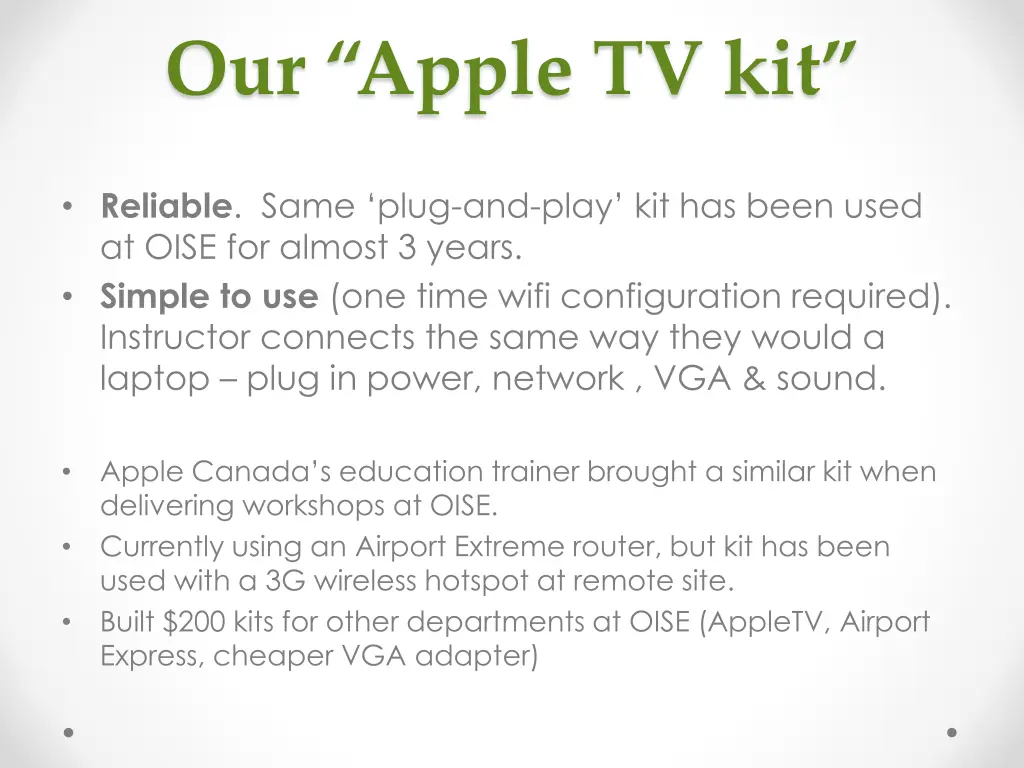 our apple tv kit