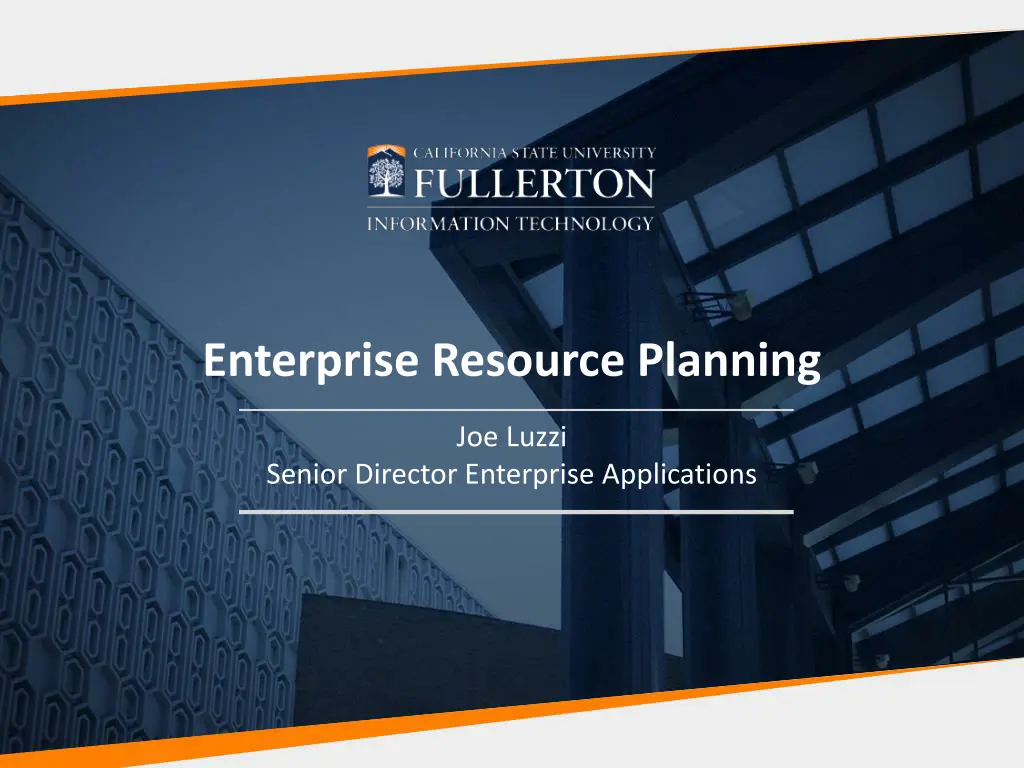 enterprise resource planning