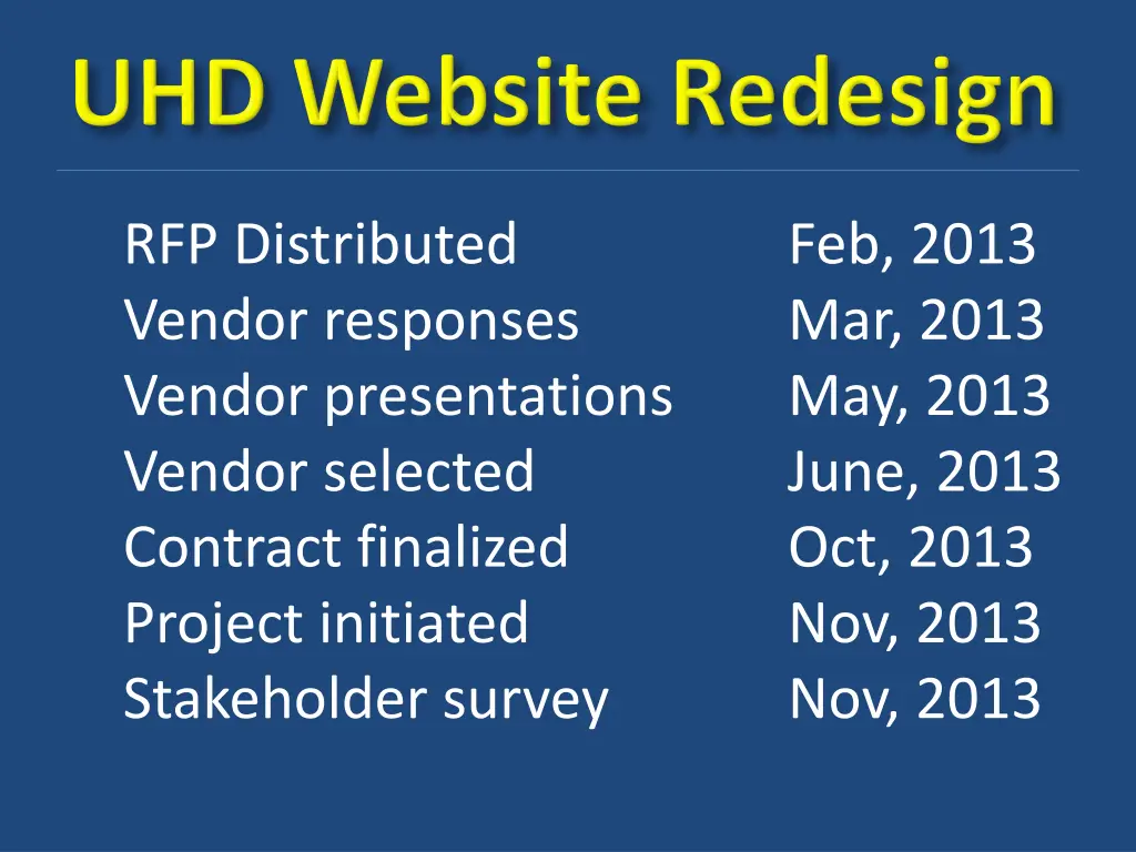 rfp distributed vendor responses vendor