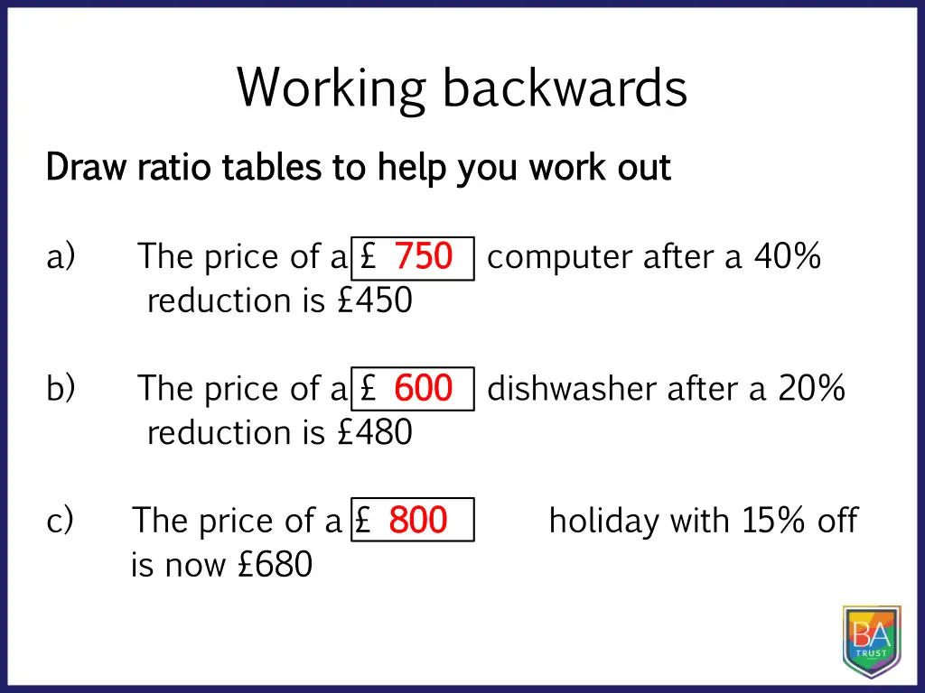 working backwards 1