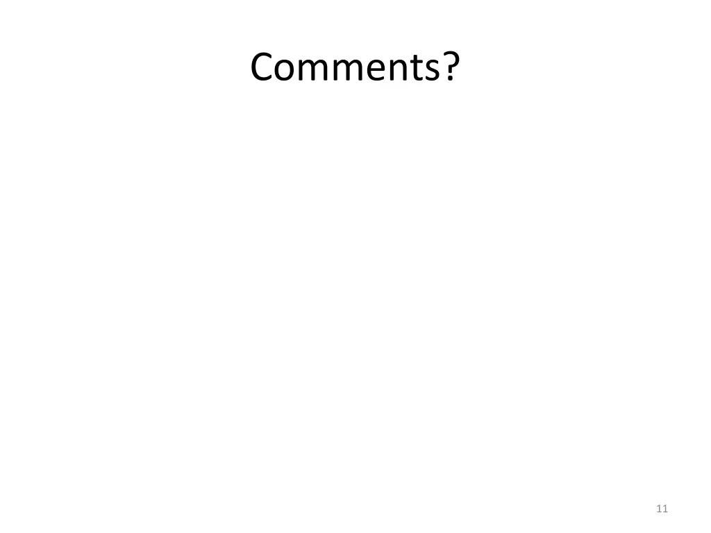 comments