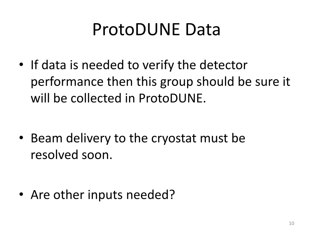 protodune data