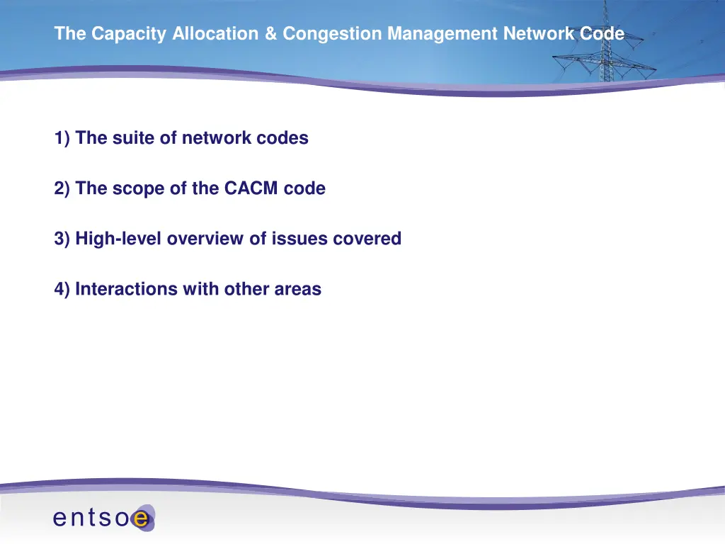 the capacity allocation congestion management