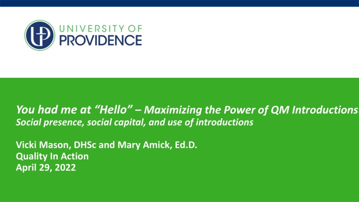 you had me at hello maximizing the power