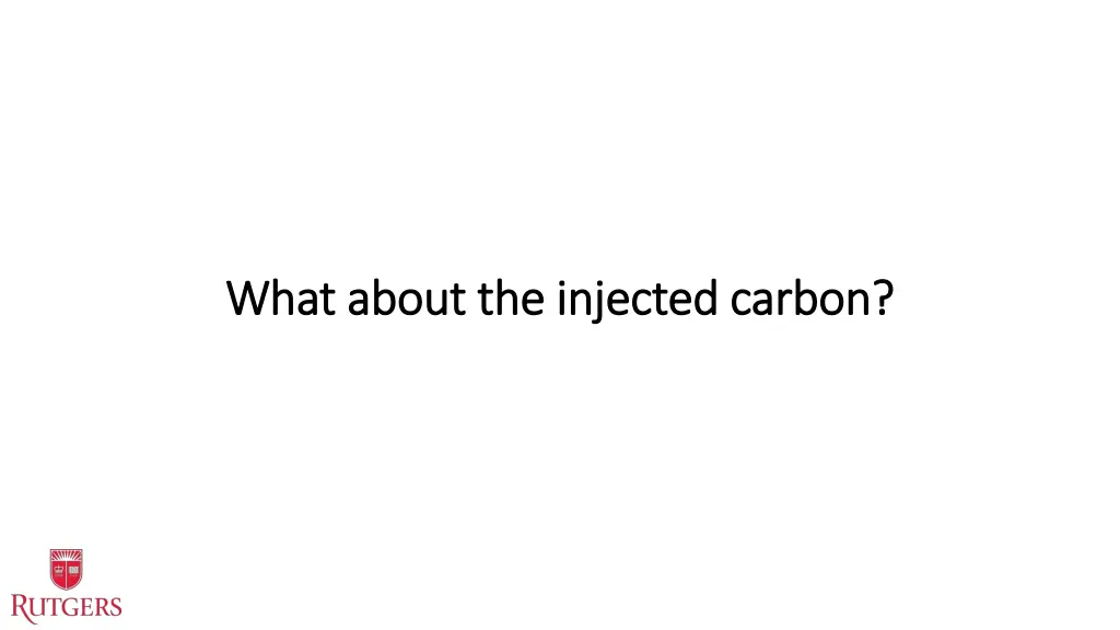 what about the injected carbon what about