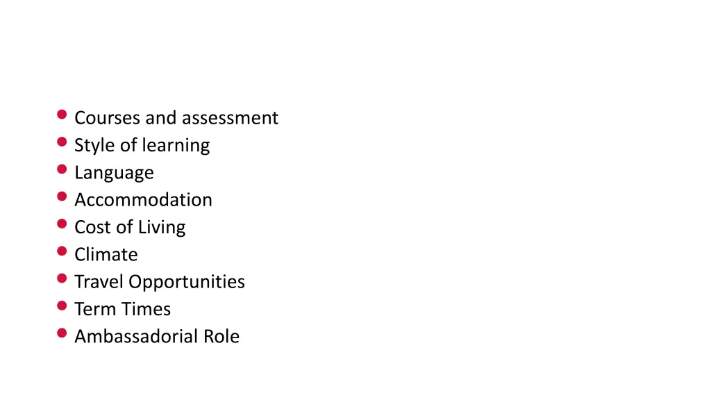 courses and assessment style of learning language