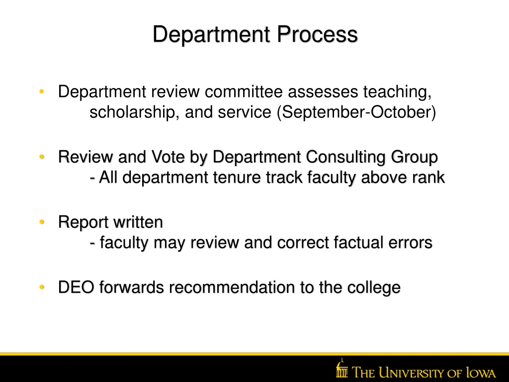 department process 1