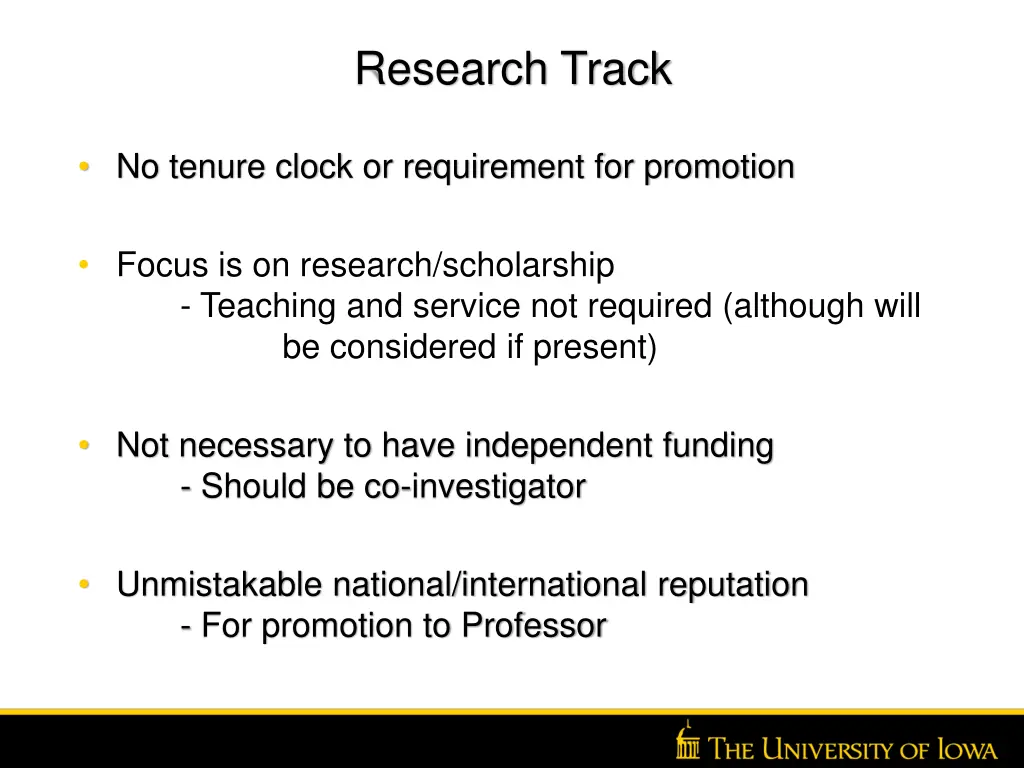 research track