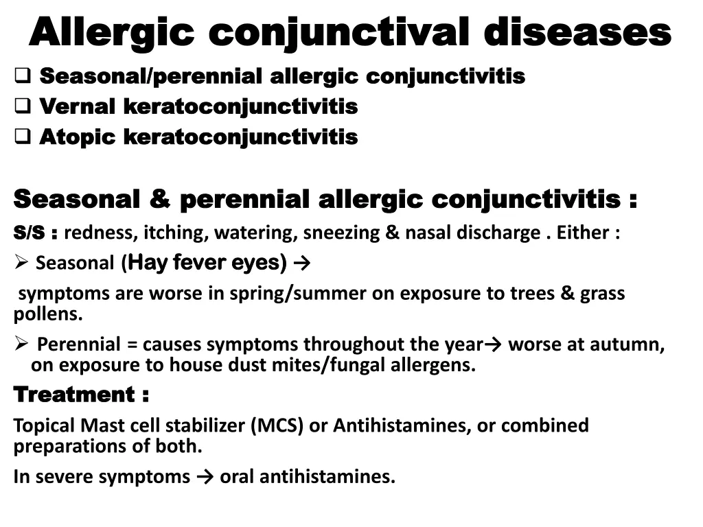 allergic allergic conjunctival conjunctival