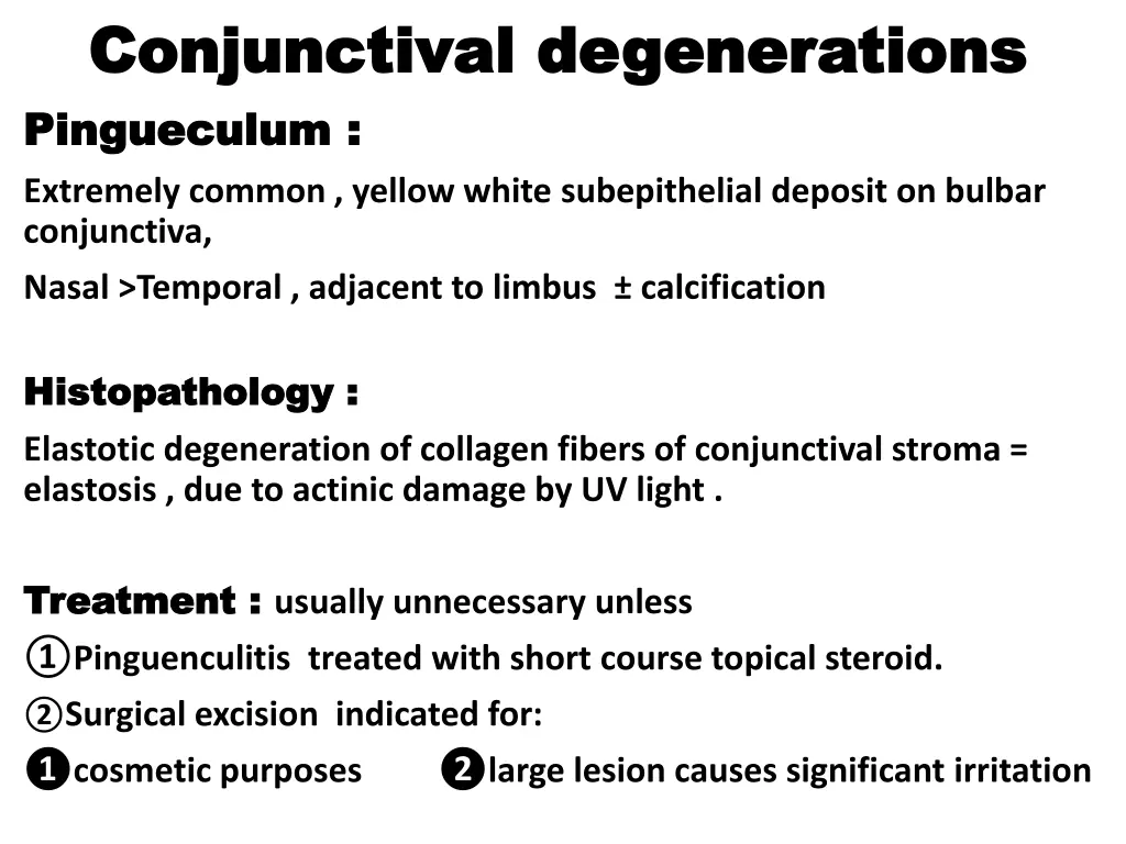 conjunctival conjunctival degenerations