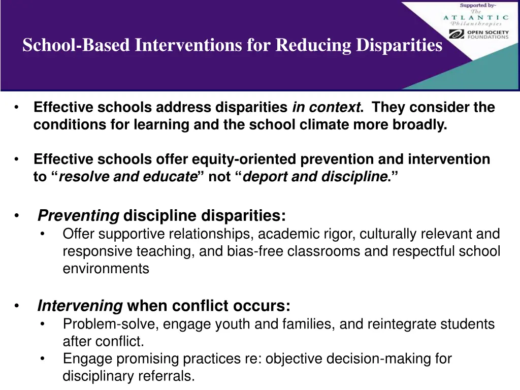 school based interventions for reducing