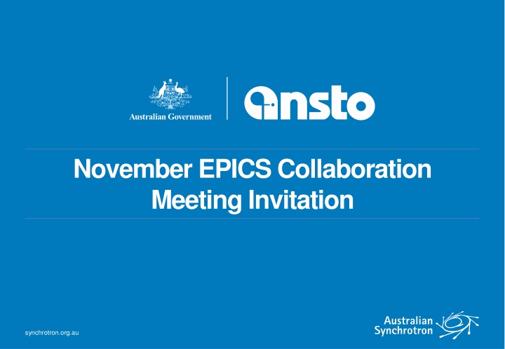 november epics collaboration meeting invitation