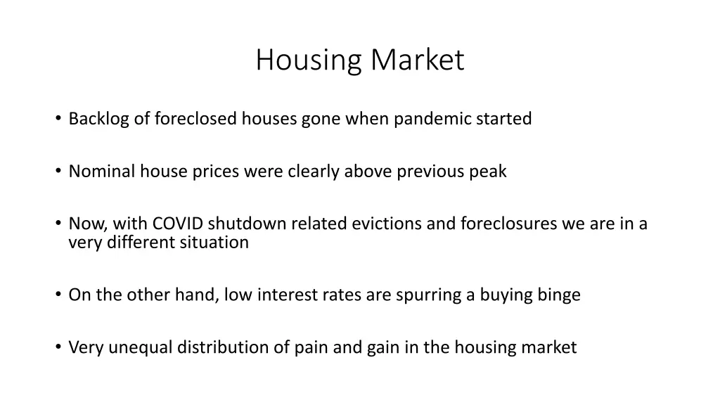 housing market
