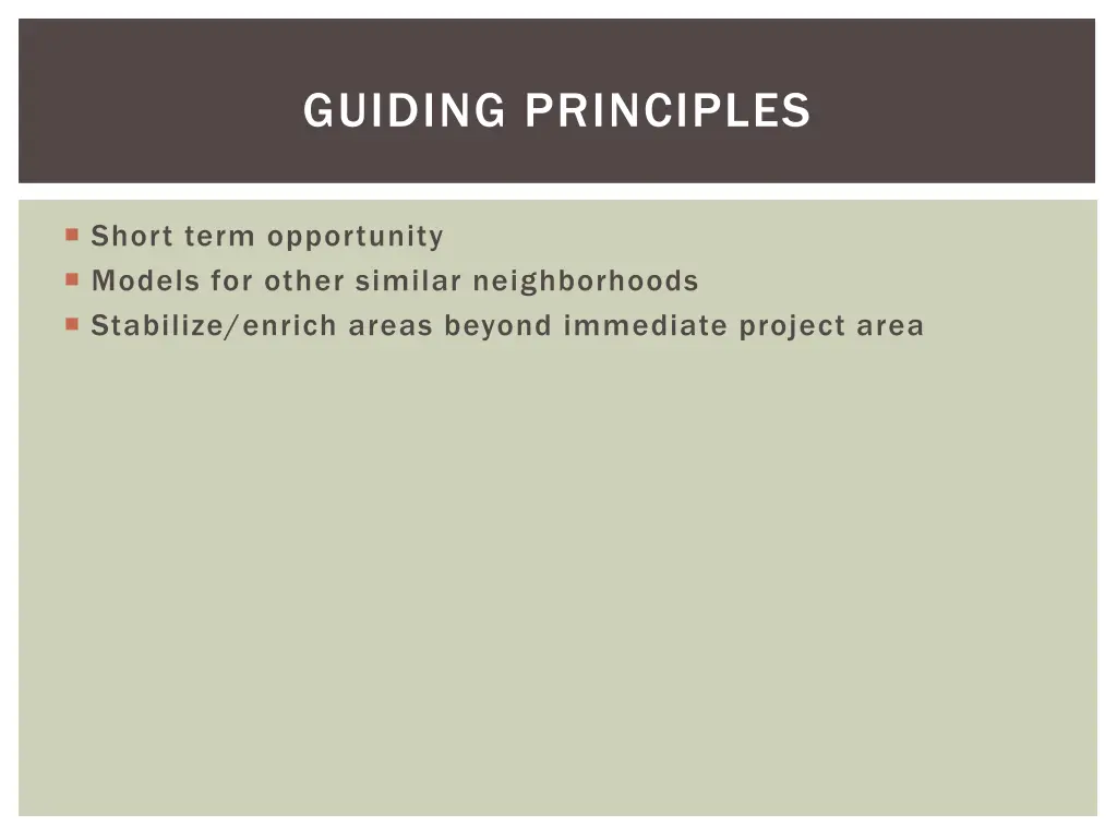 guiding principles