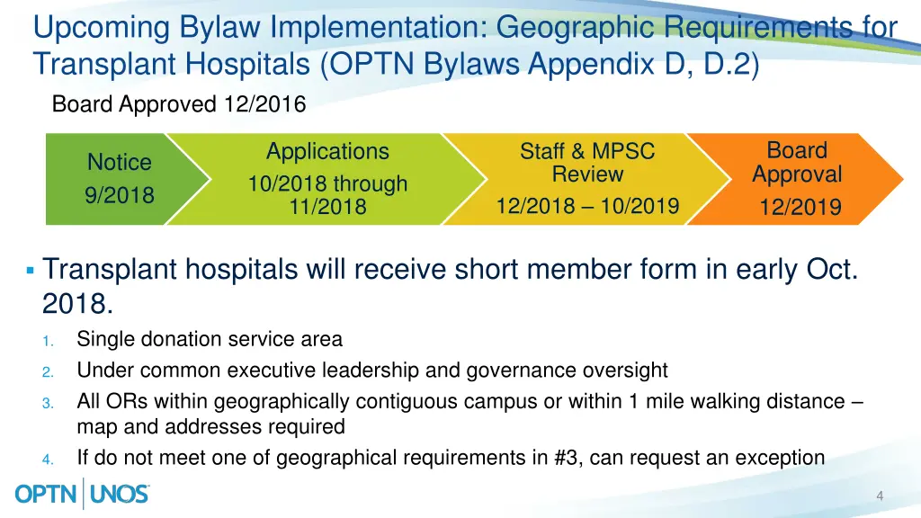 upcoming bylaw implementation geographic